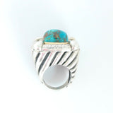 Stunning Natural Teal Turquoise Ring