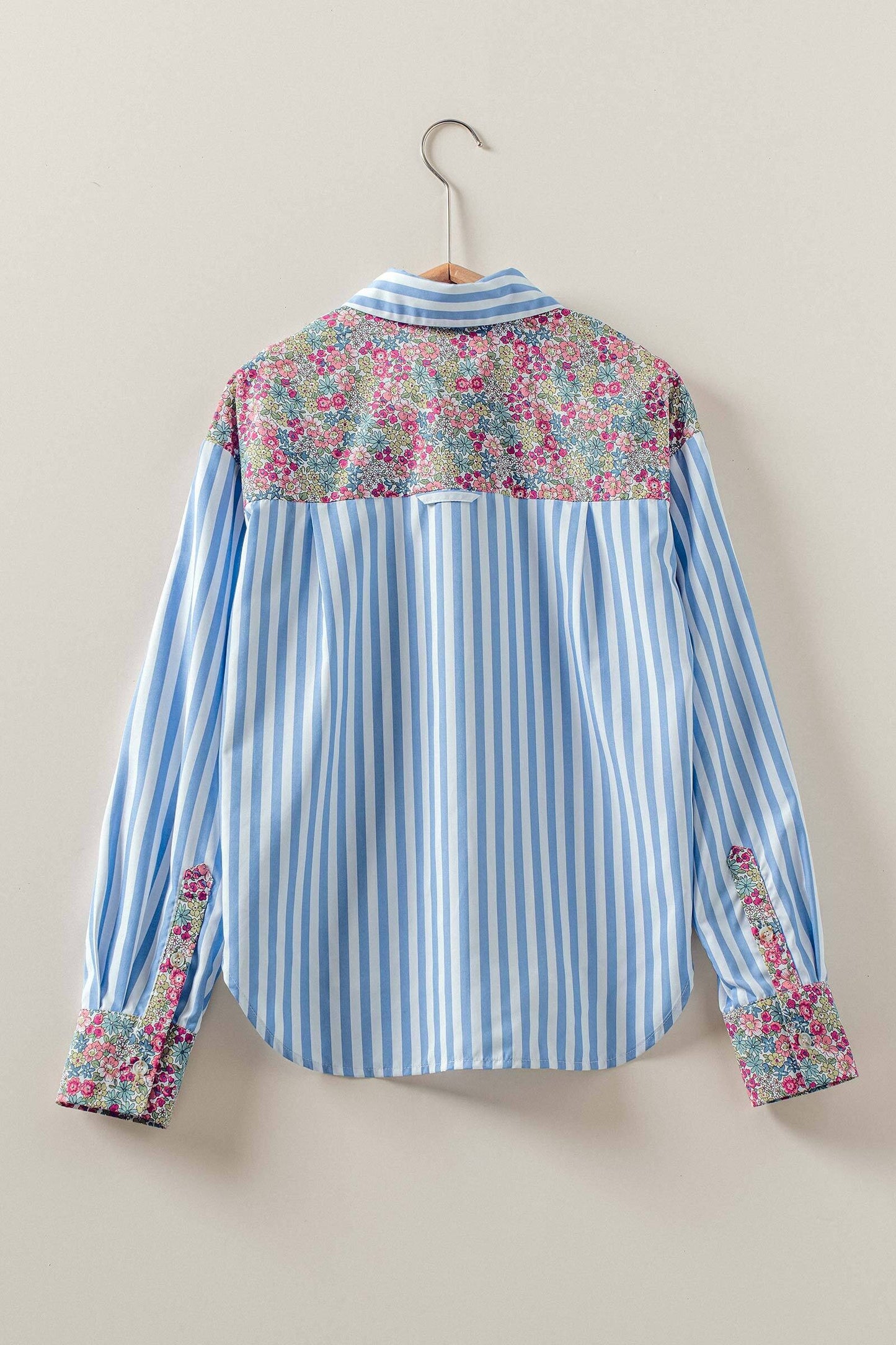 Garden Stripe Button Up TOP Trends