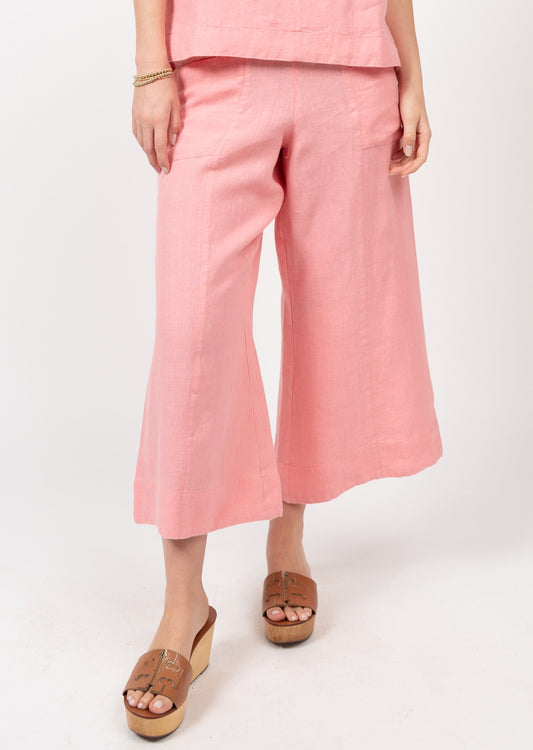 Linen Slouch Pocket Pants - Geranium Pink Pants SISTER MARY   