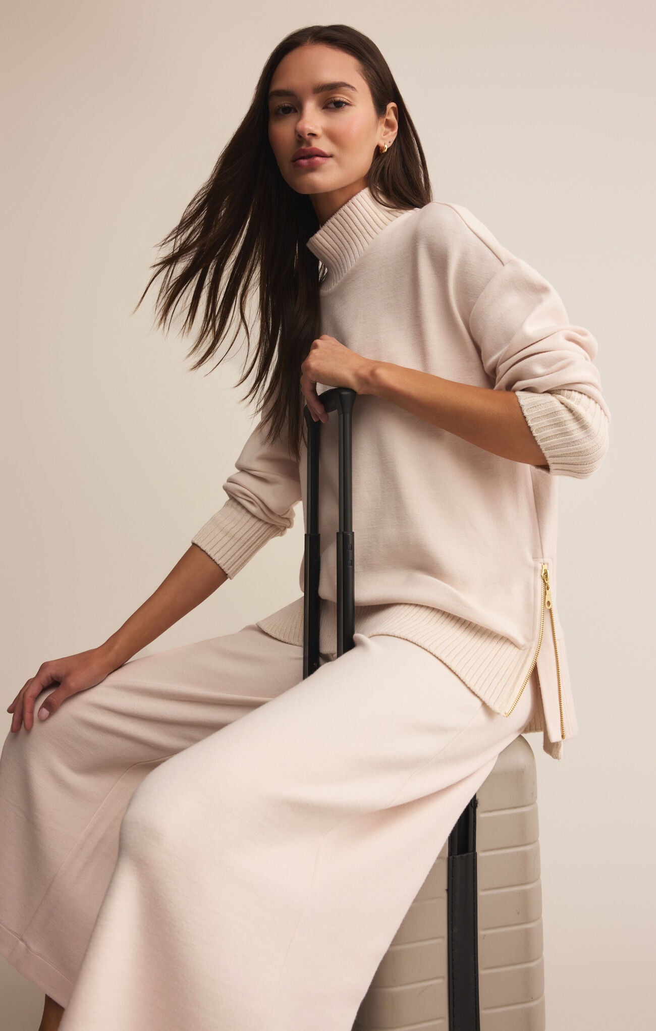 Scout Luxe Rib Pant - Warm White PANTS Z Supply