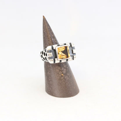 Citrine Thick Bar Ring Rings Dian Malouf   