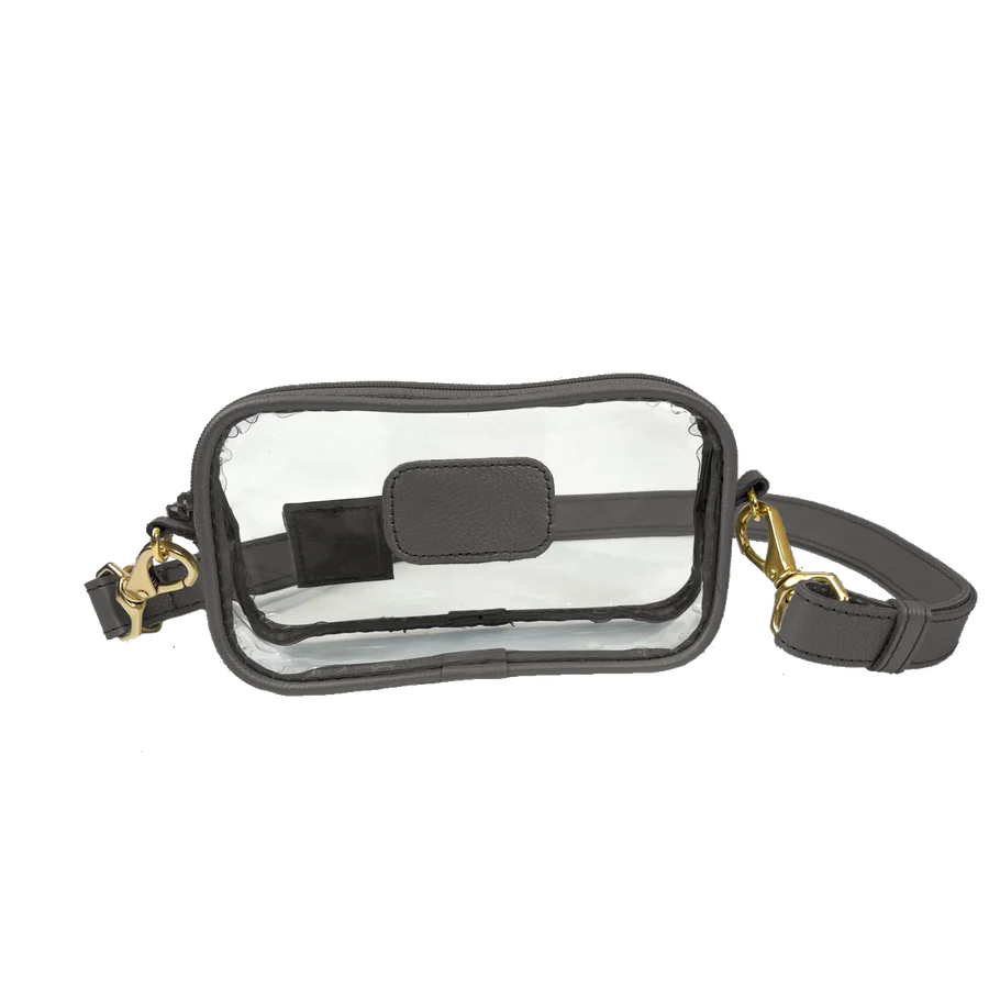 Clear Crosslet (Order in any color!) Crossbodies Jon Hart Black Leather