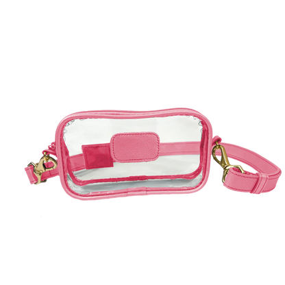 Clear Crosslet (Order in any color!) Crossbodies Jon Hart Hot Pink Leather