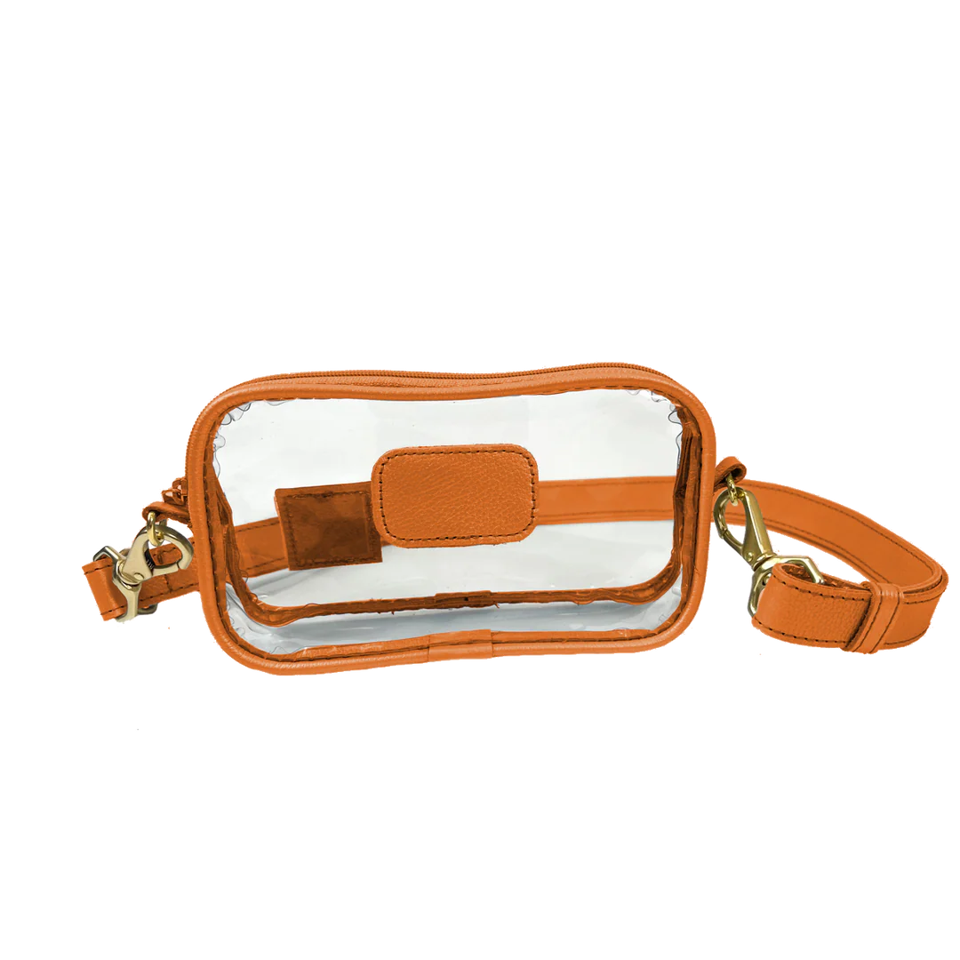 Clear Crosslet (Order in any color!) Crossbodies Jon Hart Orange Leather