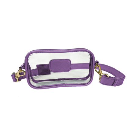 Clear Crosslet (Order in any color!) Crossbodies Jon Hart Plum Leather