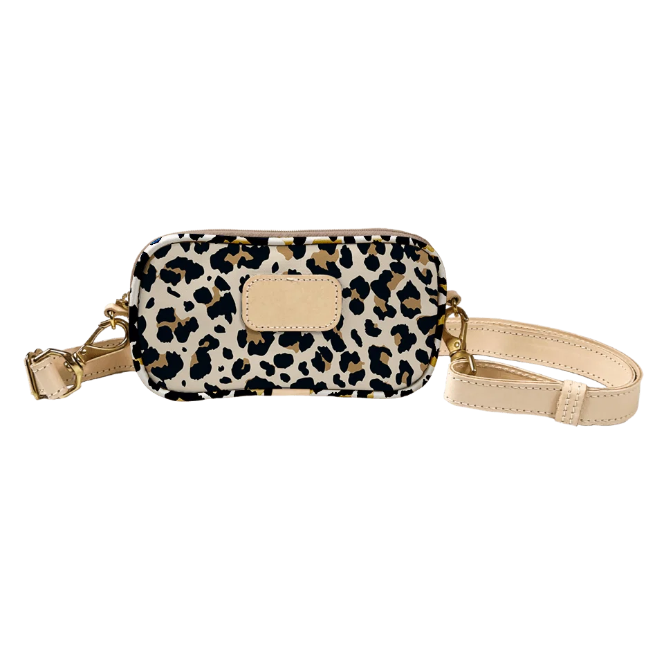 Crosslet (Order in any color!) HANDBAGS Jon Hart Leopard Coated Canvas