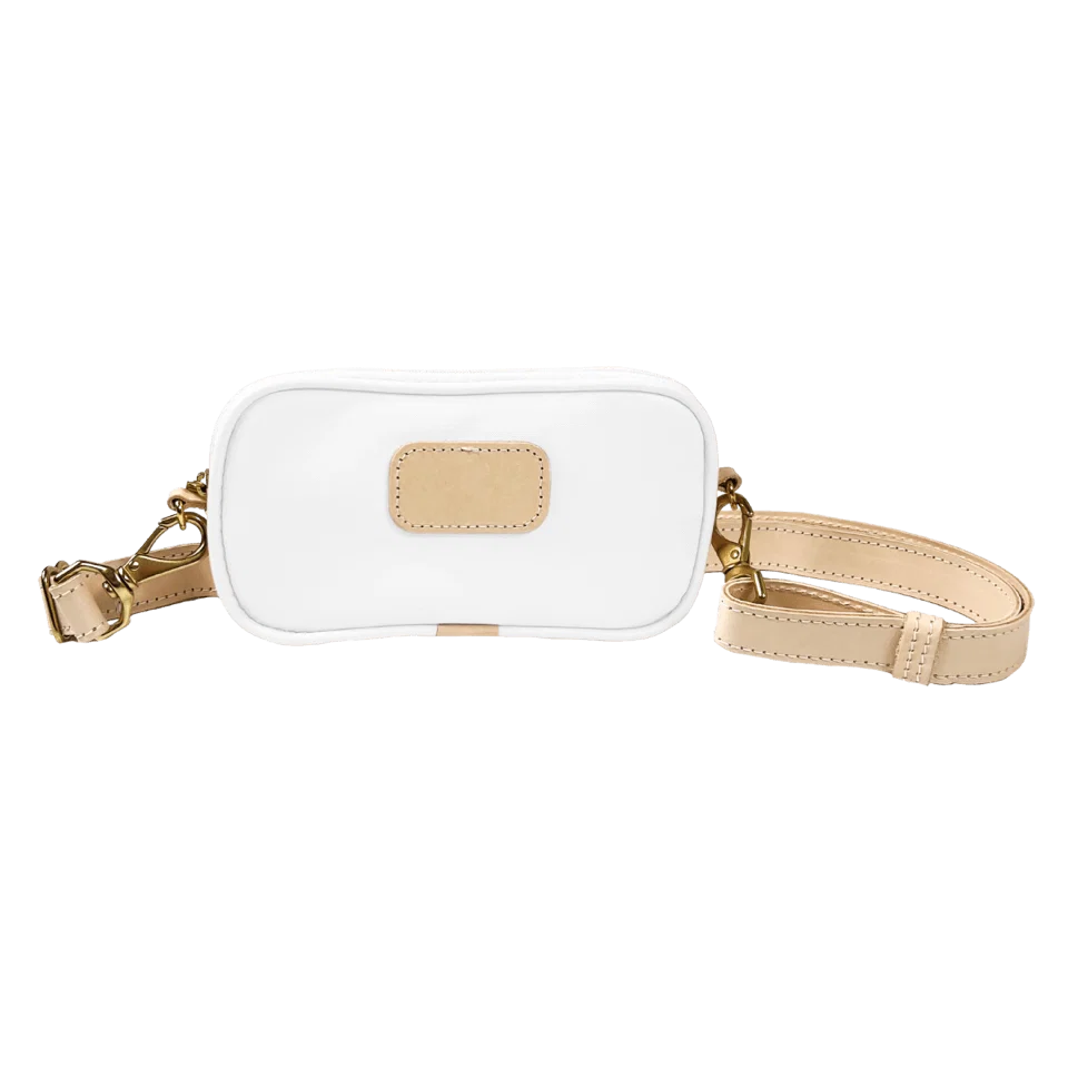 Crosslet (Order in any color!) HANDBAGS Jon Hart White Coated Canvas