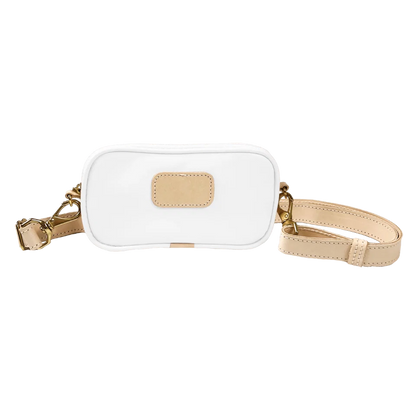 Crosslet (Order in any color!) HANDBAGS Jon Hart White Coated Canvas
