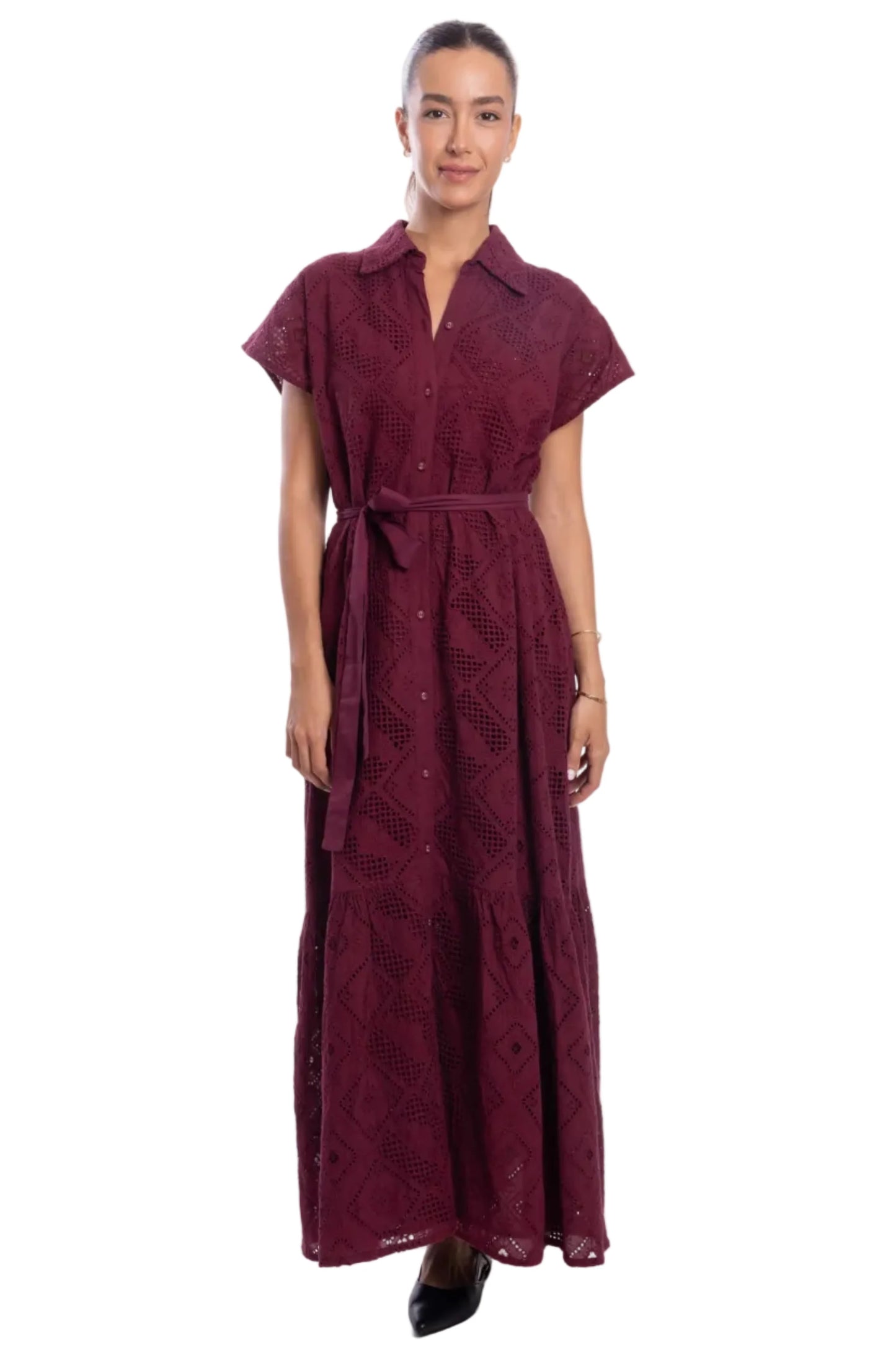 Penelope Dress - Wine Berry