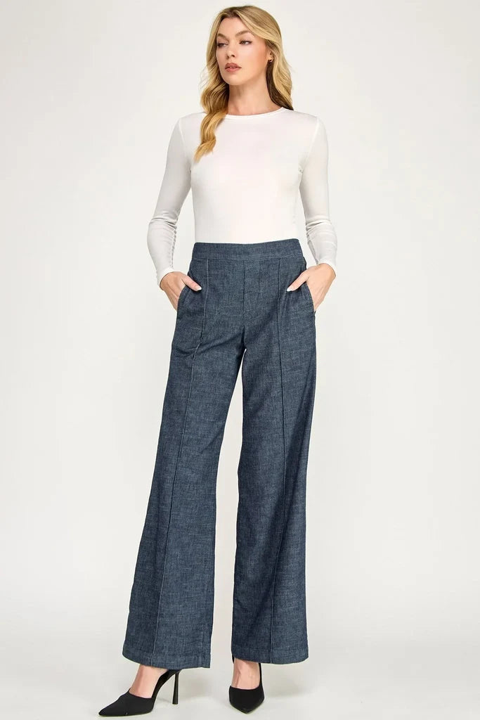 Scarlette Pull On Trouser - Stargazer