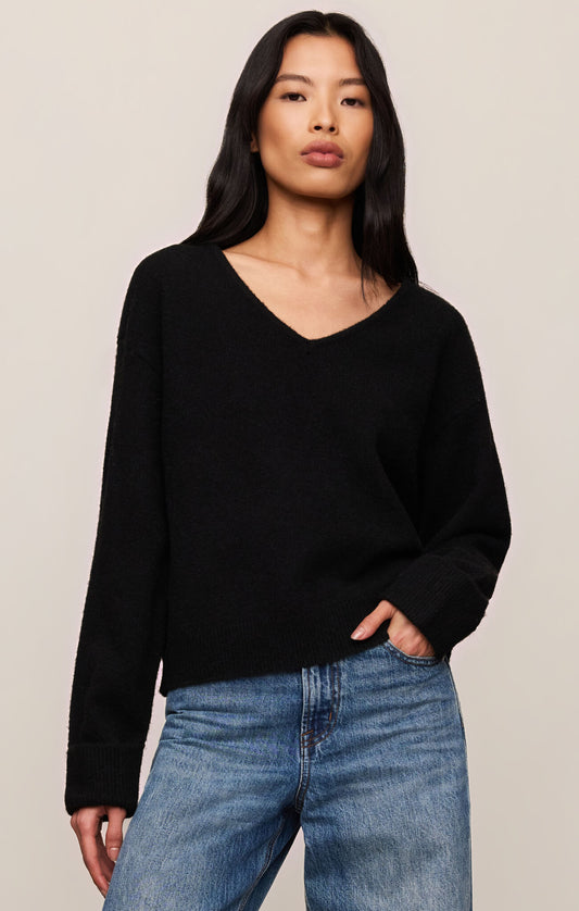 Cerro V-Neck Sweater - Black CARDYORJKT Z Supply