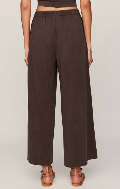 Scout Jersey Crop Flare Pant - Dark Chocolate