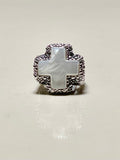 Cross Mother of Pearl Ring