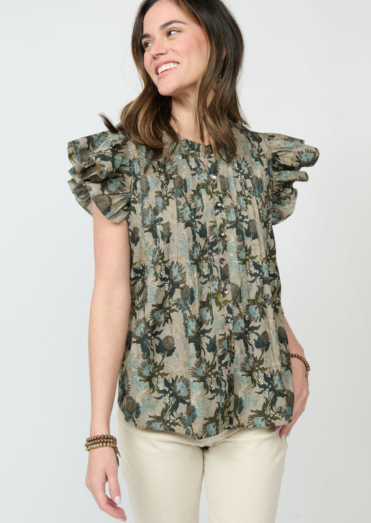 Tucked and Ruffles Top TOP Ivy Jane   