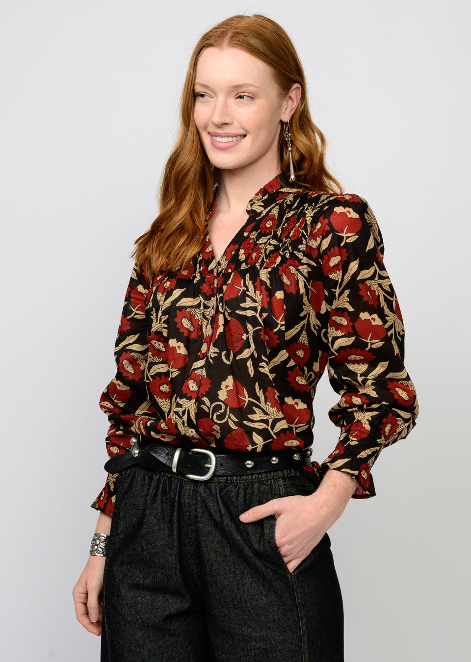 Fields of Poppies Top TOP Ivy Jane