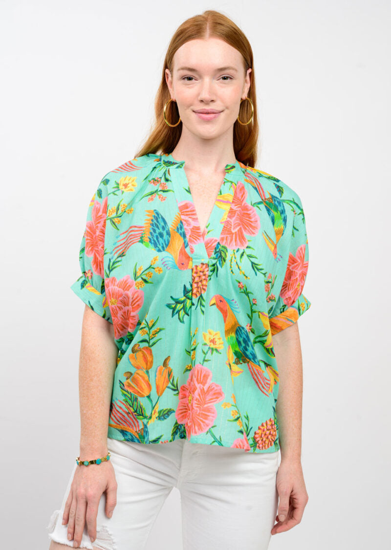 Parrot Popover Dolman Top TOP Ivy Jane