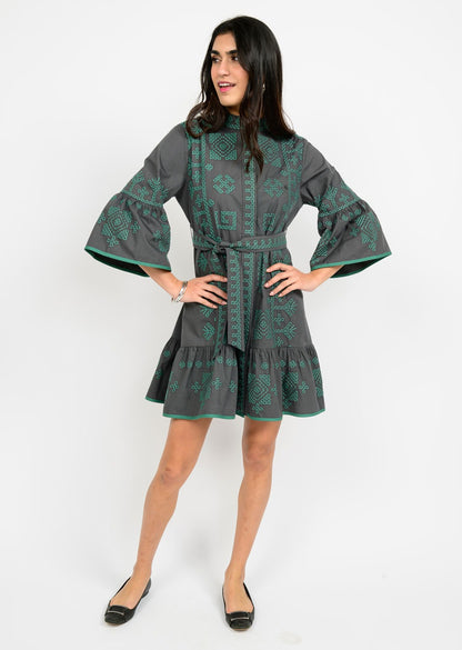 Cross Stitched Dress Mini Dresses Uncle Frank