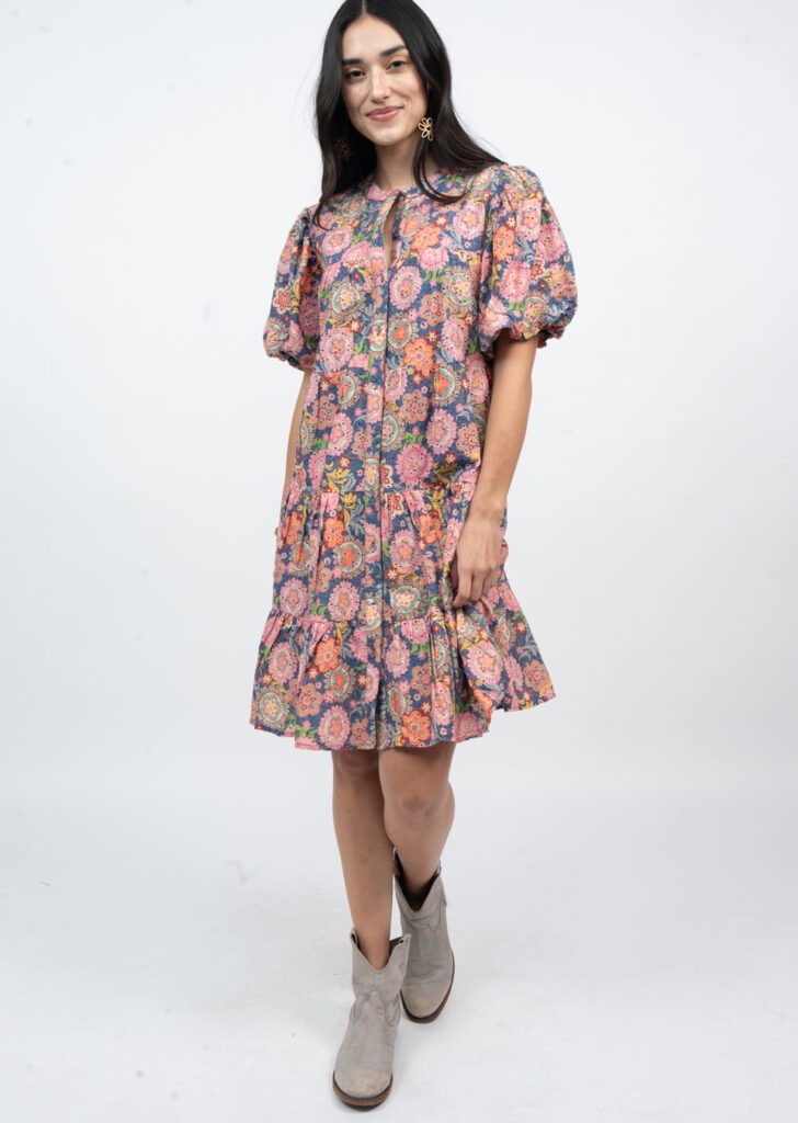 Flowers on Eyelet Dress DRESSES Ivy Jane   