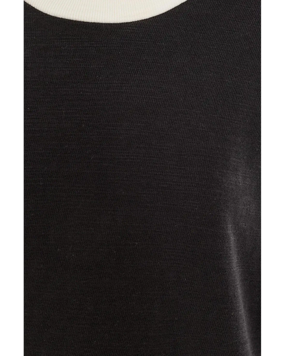 Sunwashed Slub Camp Tee - Black