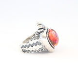 Sacred Heart Ring with Stone