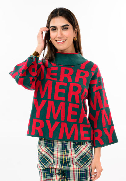 Merriest Sweater - Hunter Green