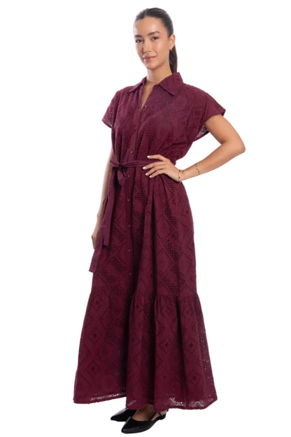 Penelope Dress - Wine Berry