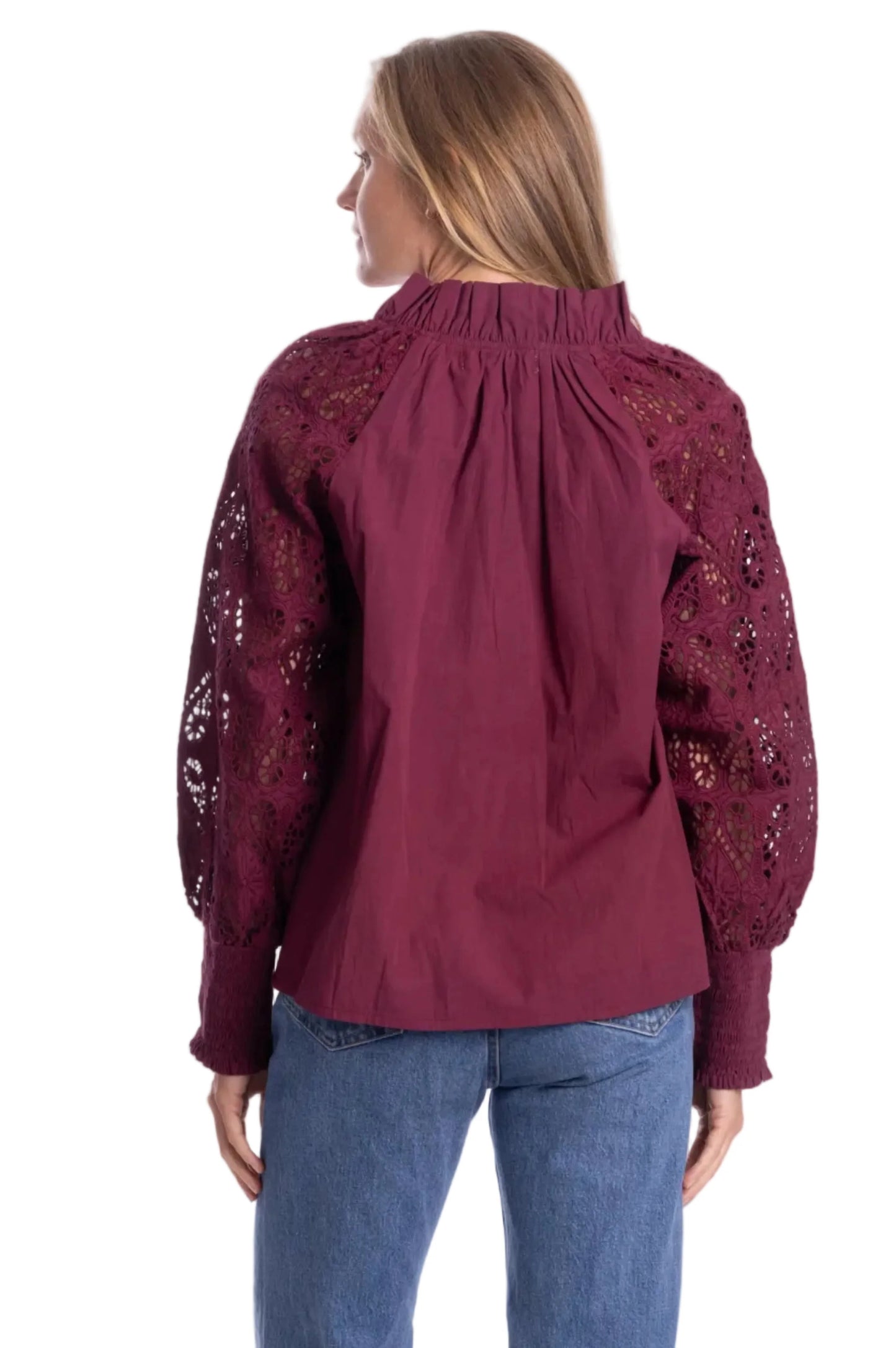 Aura Blouse - Merlot