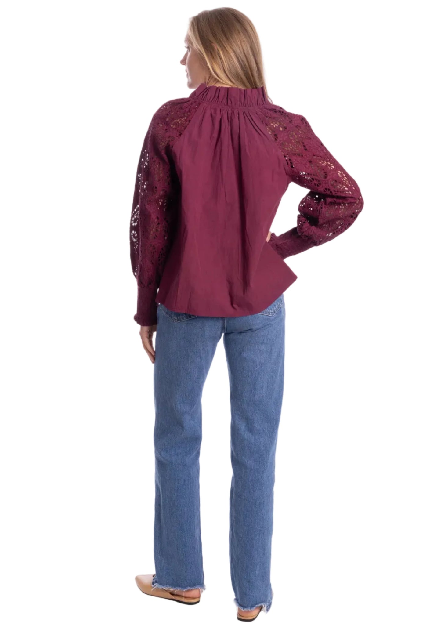 Aura Blouse - Merlot