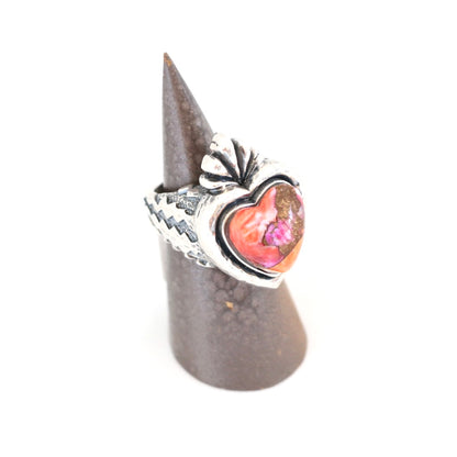 Sacred Heart Ring with Stone Rings Dian Malouf   