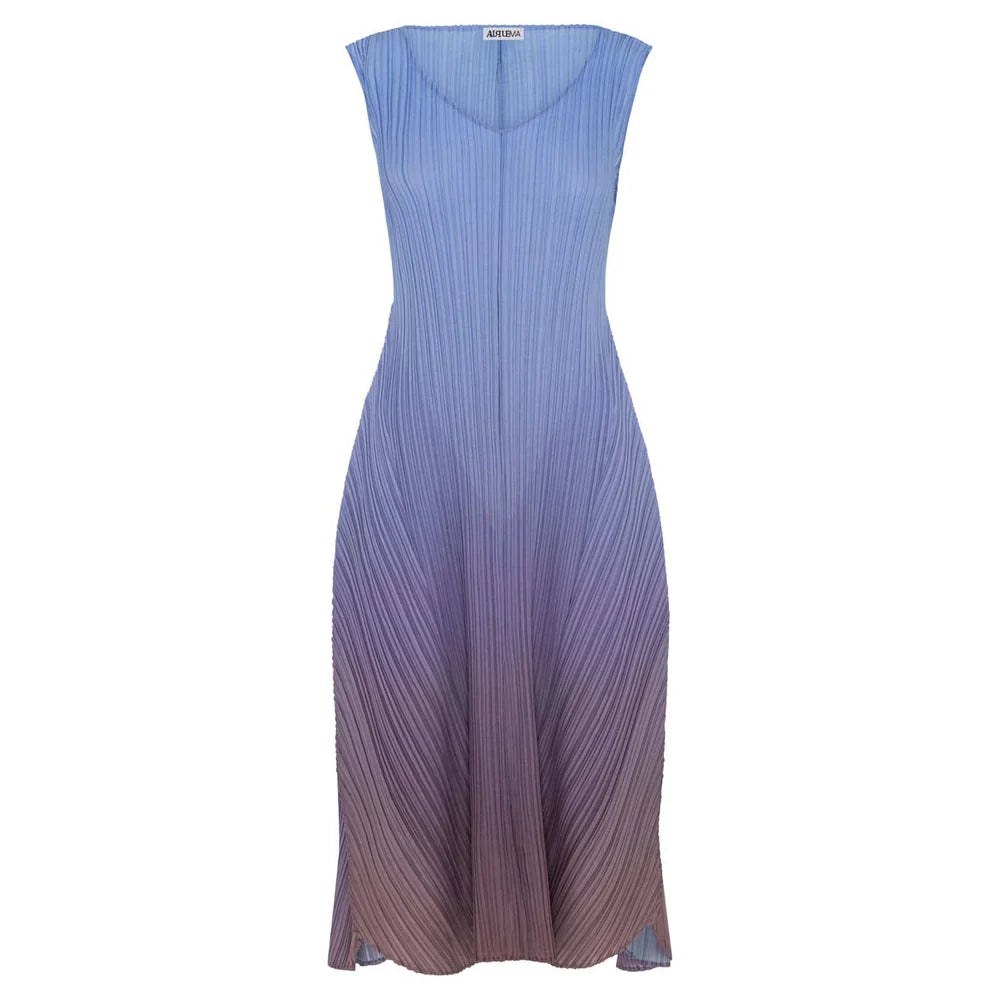 Alquema Estrella Short Dress & Collare Coat Matching Set - Grapemist to Stone