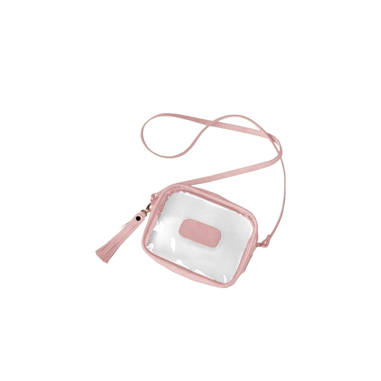 Clear Lola (Order in any color!) Crossbodies Jon Hart Blush Leather  