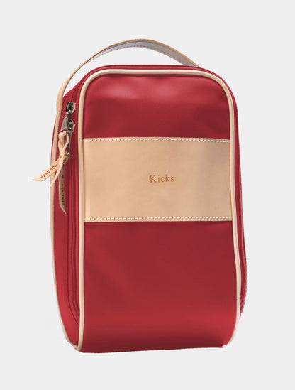 Shoe Bag (Order in any color!) Shag Bags Jon Hart Red Coated Canvas  