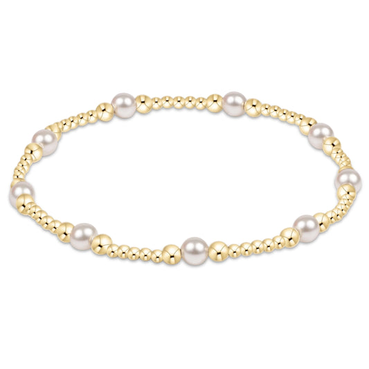 Purpose Pearl 4mm Gold Bracelet BRACELETS ENEWTON