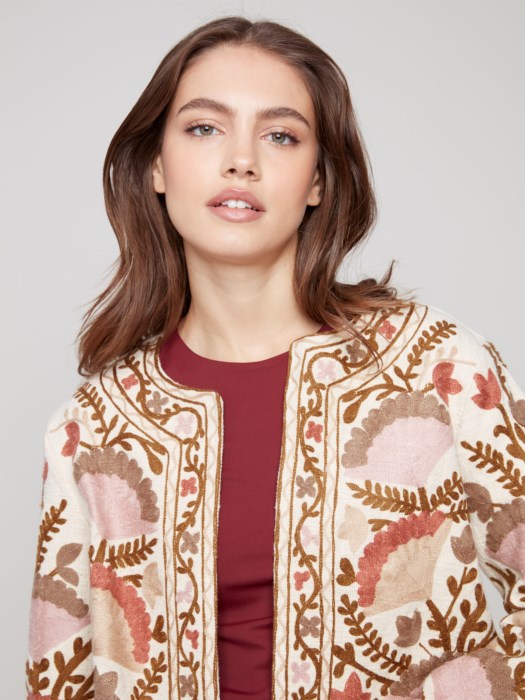 Edge to Edge Embroidered Jacket CARDYORJKT Charlie B