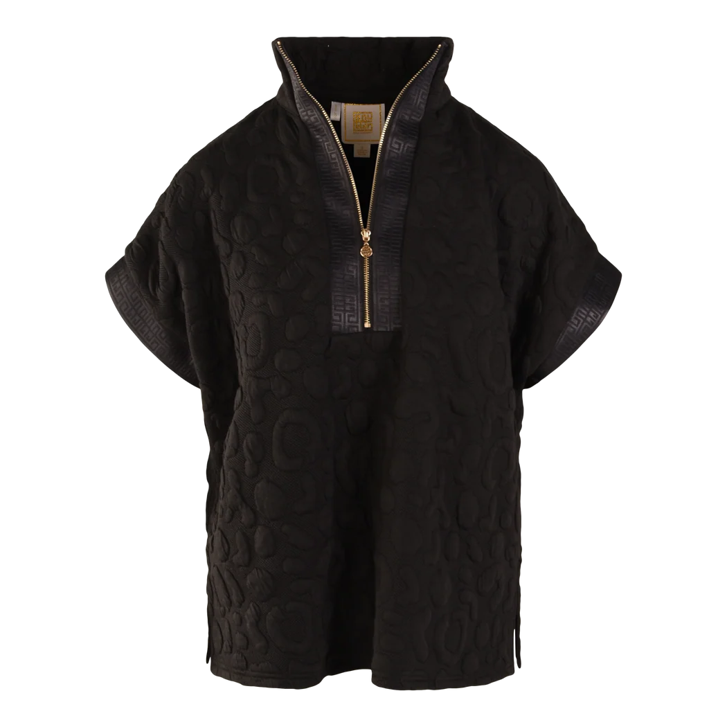 Poppy Pullover - Jet Black Cheetah