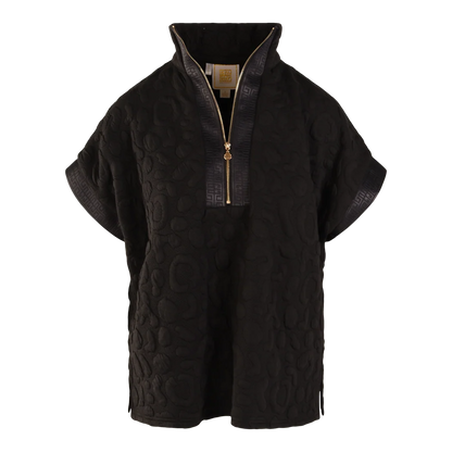 Poppy Pullover - Jet Black Cheetah