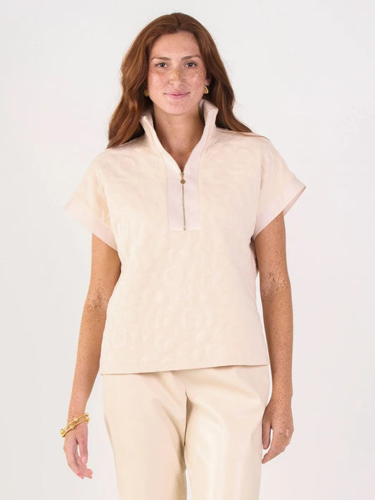 Poppy Pullover - Sandstone Cheetah