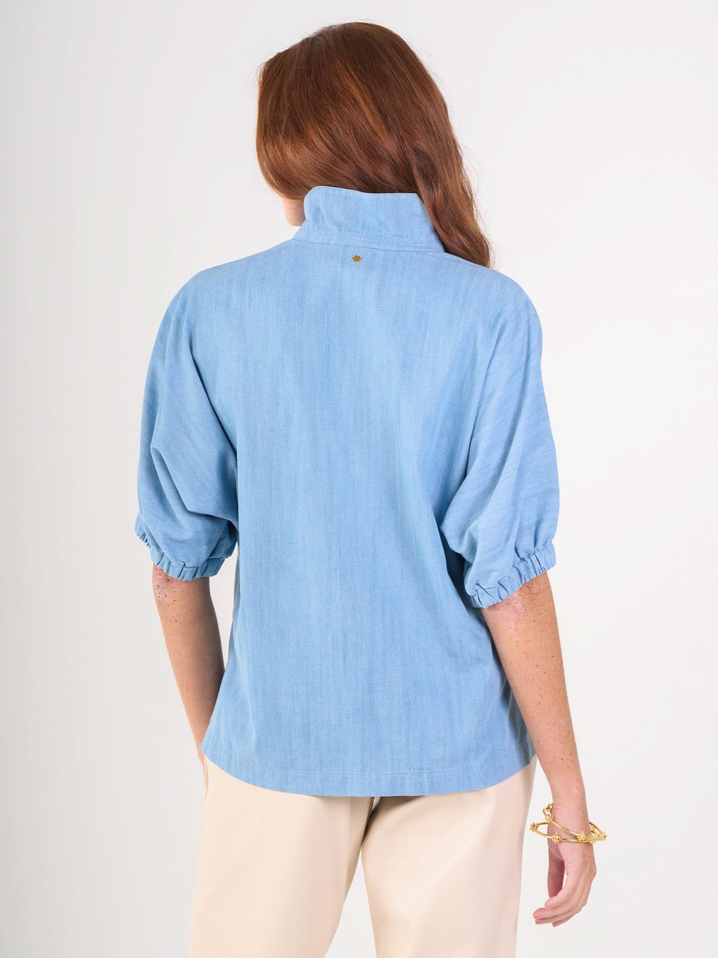 Poppy Pullover - Denim Chambray