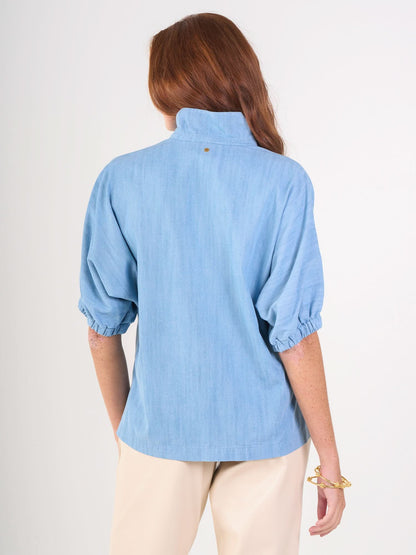 Poppy Pullover - Denim Chambray