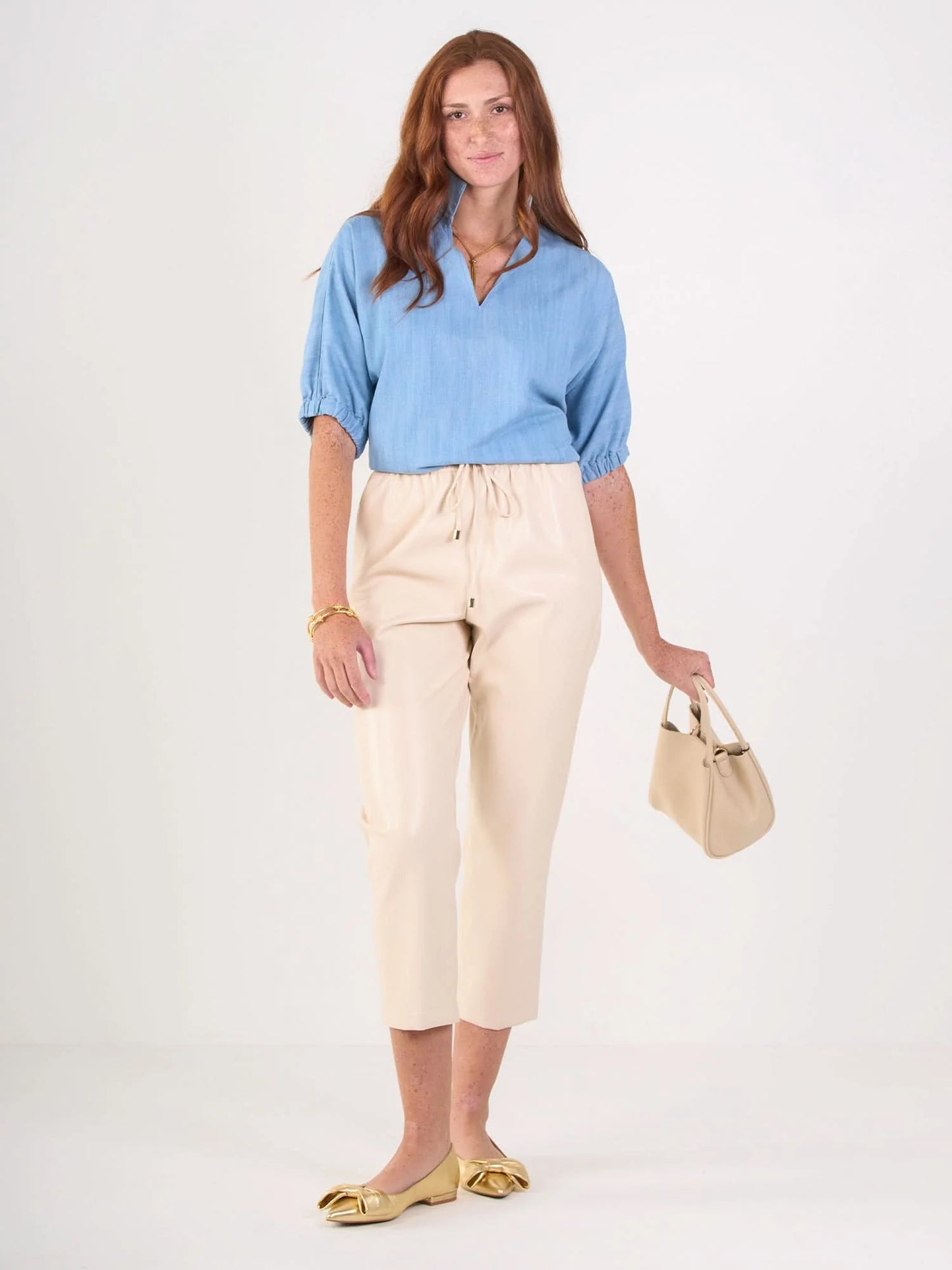 Poppy Pullover - Denim Chambray
