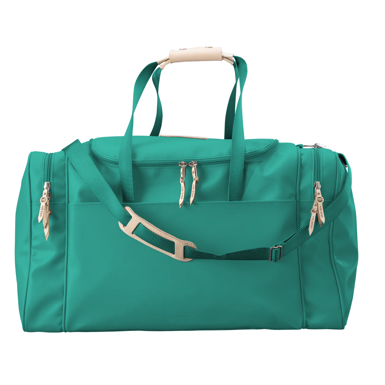 Large Square Duffel (Order in any color!) Duffel Bags Jon Hart Teal Coated Canvas