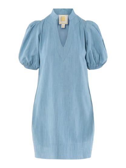 Hampton Dress - Denim Chambray
