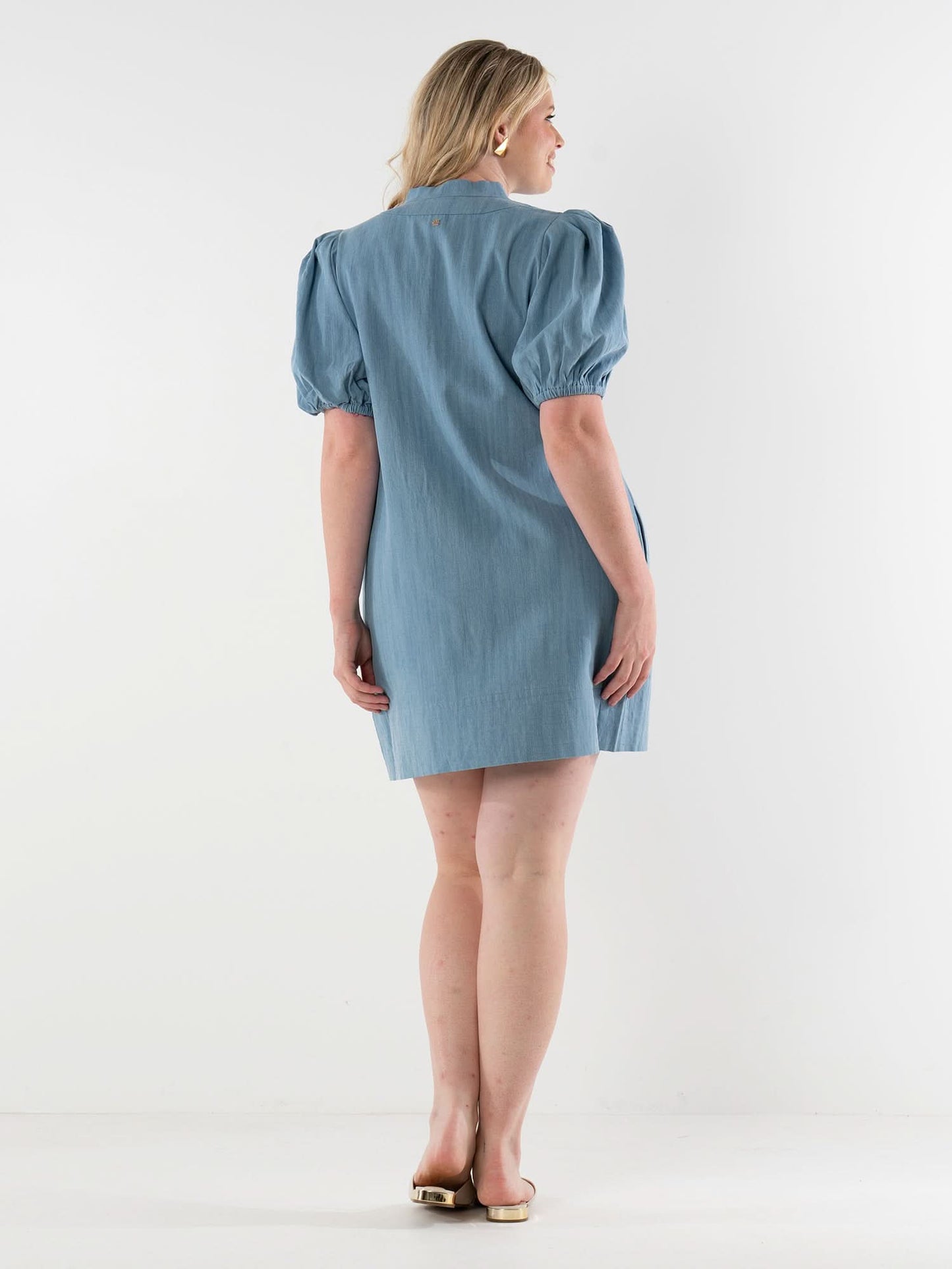 Hampton Dress - Denim Chambray