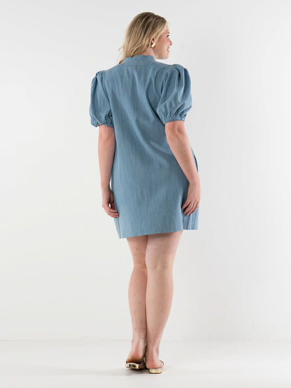 Hampton Dress - Denim Chambray