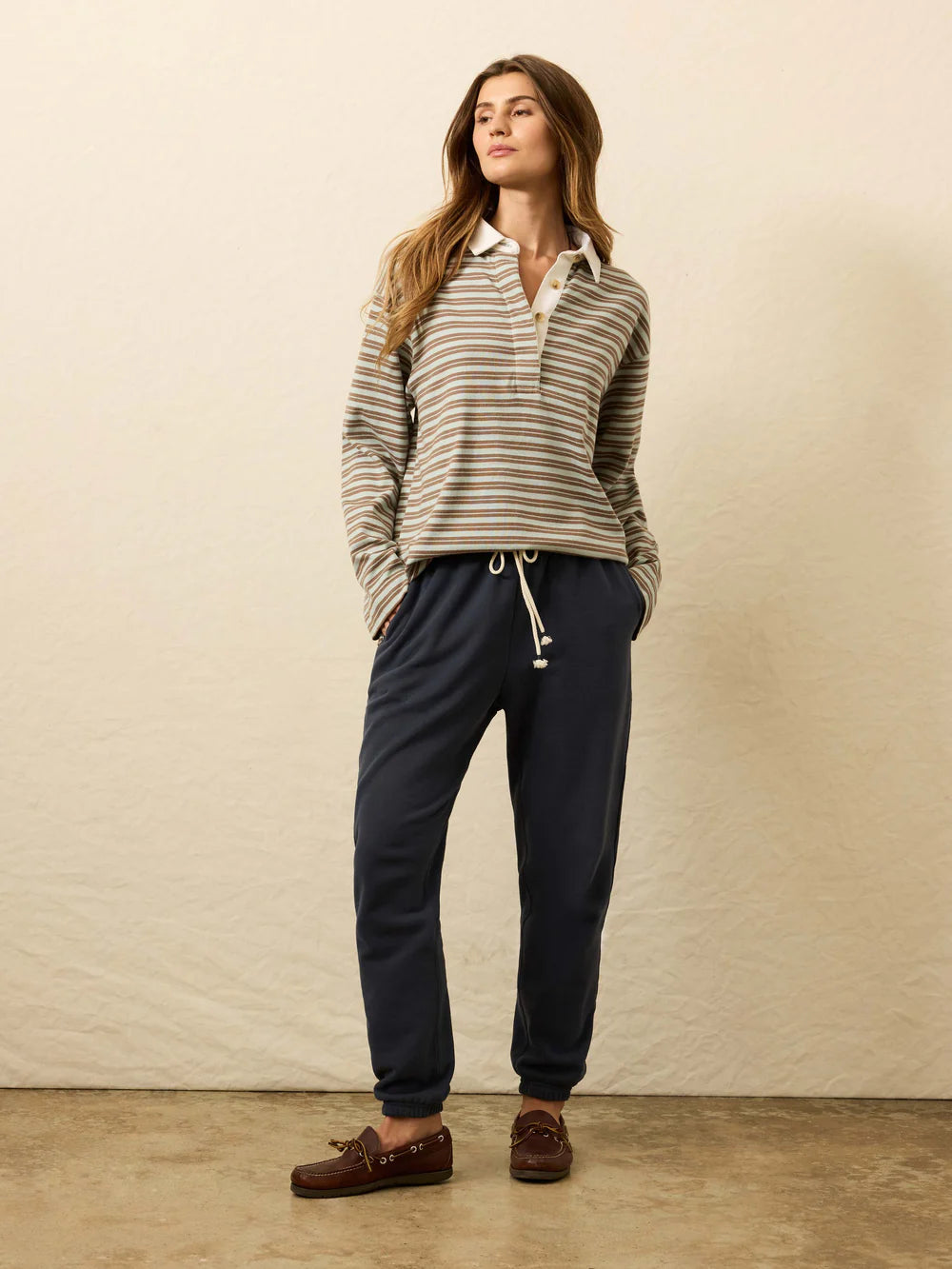 Hometown Rugby Polo - Lakeshore Bay Stripe TOP Faherty Brand