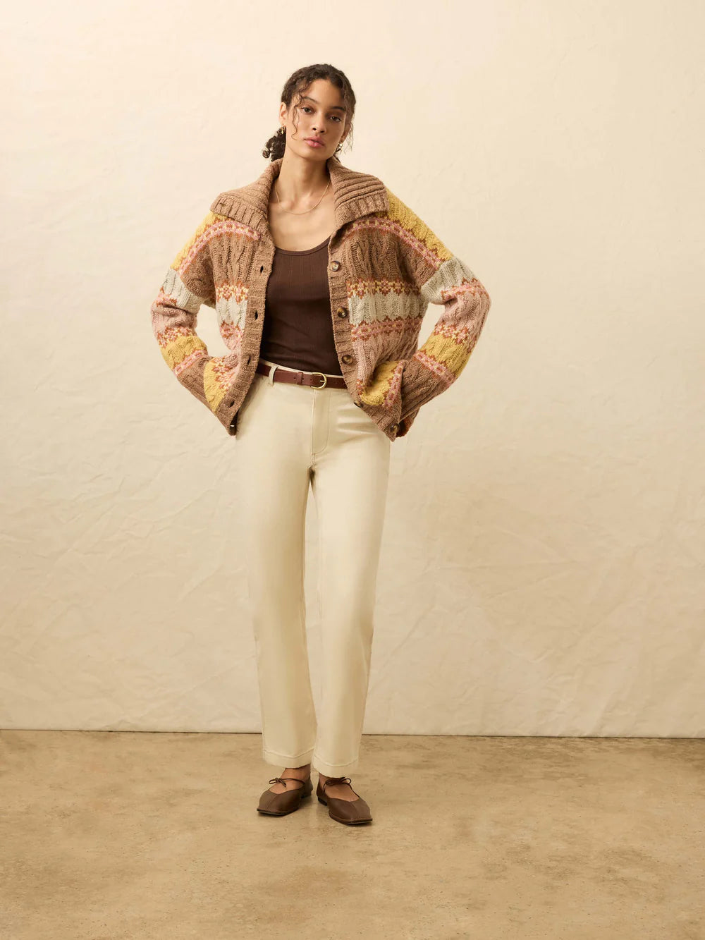 Highland Fairisle Cardigan - Lakeside Fairisle Haze CARDYORJKT Faherty Brand