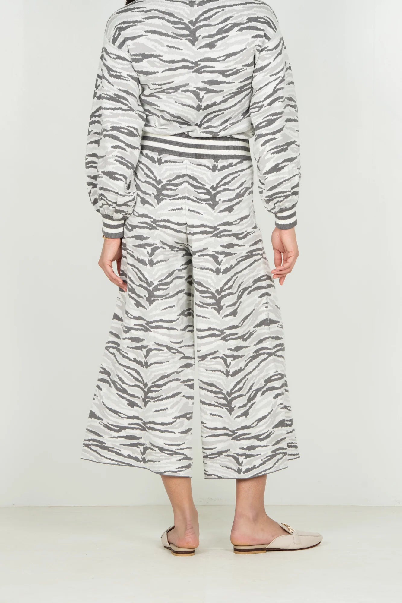 Teddy Crop Trouser - Wild Marble