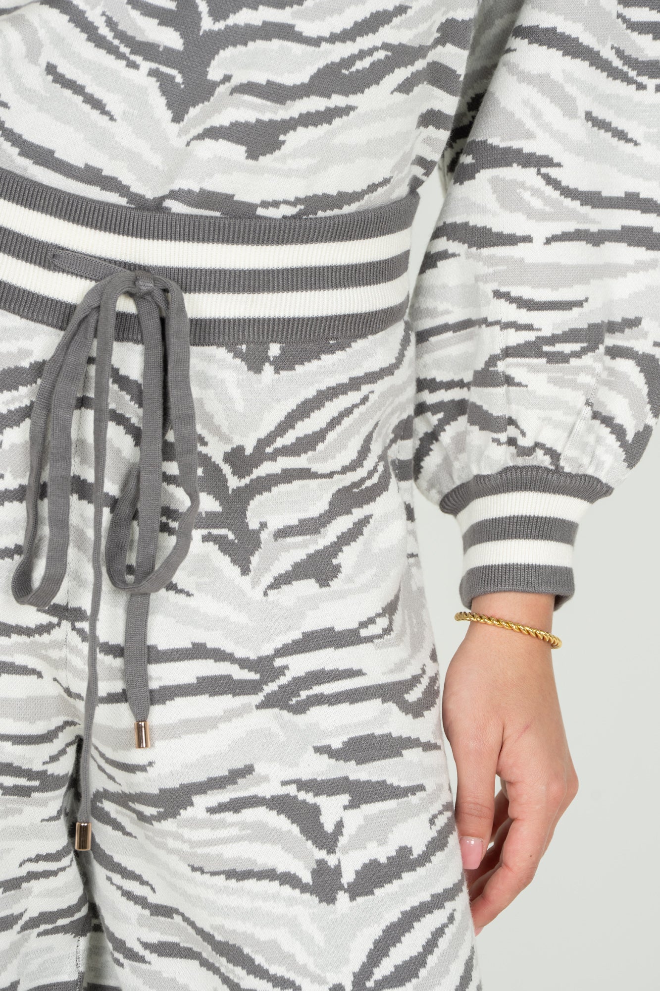 Teddy Crop Trouser - Wild Marble