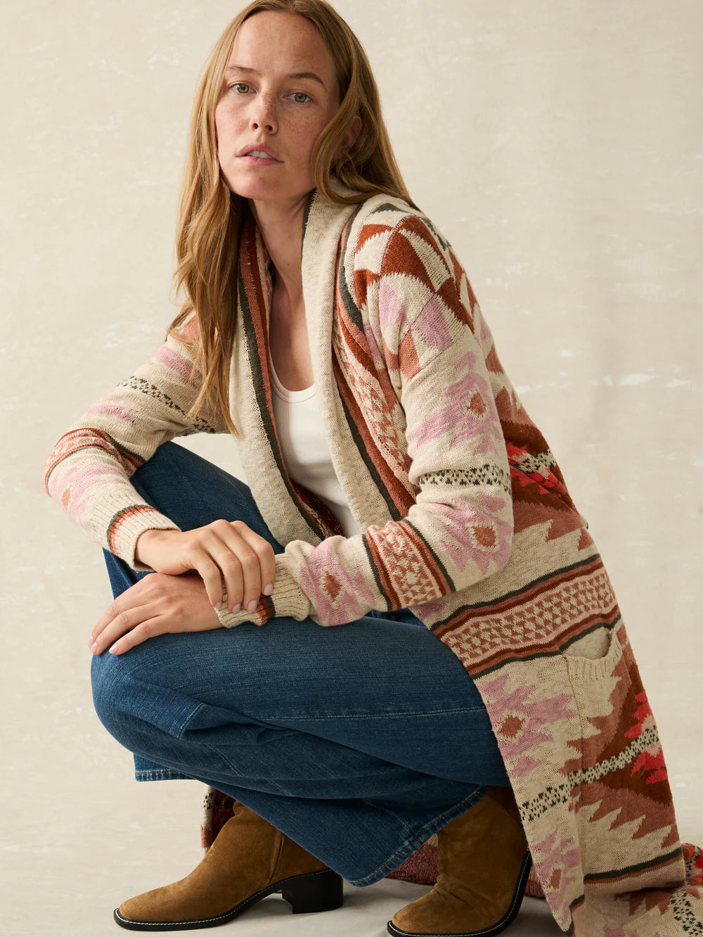 B.YELLOWTAIL Paloma Duster - Desert Horizon Cardigans Faherty Brand   