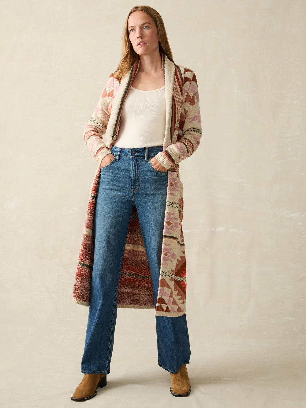 B.YELLOWTAIL Paloma Duster - Desert Horizon Cardigans Faherty Brand   